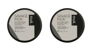 (2X) MUK Savage Muk Hair Styling Mud Hair Pomade (95g) - Picture 1 of 1