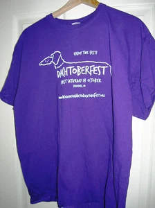 Dachtoberfest Dackel T Shirt Lila XL Neu Baumwolle - Bild 1 von 4