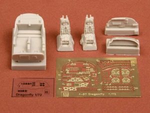 SBS Models 1/72 CESSNA A-37 DRAGONFLY COCKPIT SET RESIN & PE CONVERSION KIT - Picture 1 of 2