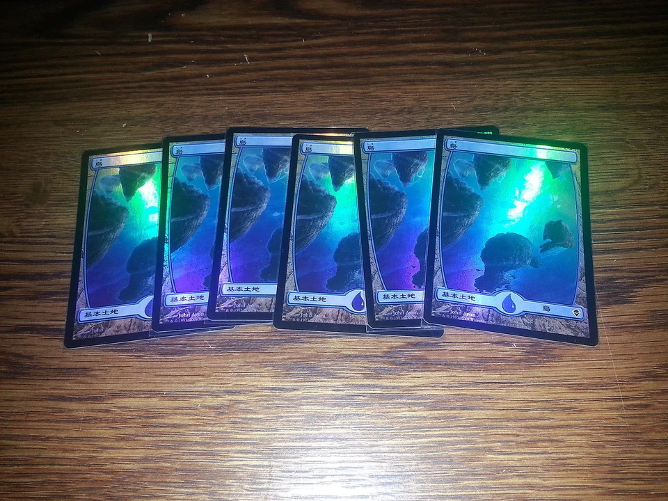 MTG 1x Zendikar common land FOIL Japanese LP Island #234 ships w/ tracking - Image 1 of 2