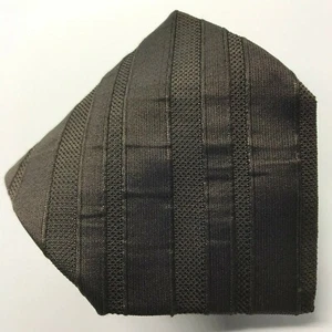 GIANFRANCO FERRE 56L Espresso Brown Silk Mens Neck Tie - Made In Italy - Picture 1 of 3