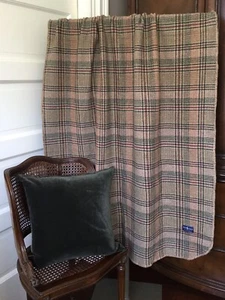 Ralph Lauren Tartan Plaid/Windowpane 70”x90”- from Priscilla Presley estate sale - Picture 1 of 3