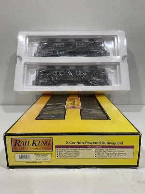 MTH 30-2446-3 MTA- World’s Fair R-26 2-Car Subway Add-On Non Powered Set RARE - Image 1 of 4