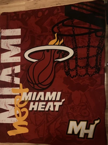 Miami Heat Fleece Throw Blanket Cover