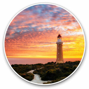 2 x Vinyl Stickers 20cm - Cool Lighthouse Sunset Cool Gift #8918