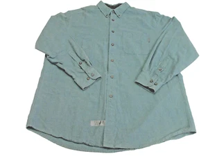 Woolrich Shirt Men's XL Mallard Heather #6433 Chamois Heavy Cotton Button Front - Picture 1 of 11