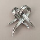Vintage Brooch Marcel Boucher Silver Ribbons Abstract Signed Original Art Unique