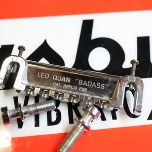 70s Leo Quan Badass Bridge 6 String Pat. App. *For Parts *2 Stripped screws* - Picture 1 of 11