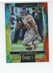 PAUL PERKINS 23/25 GIANTS 2017 SELECT TIE-DYE PRIZM - Picture 1 of 2