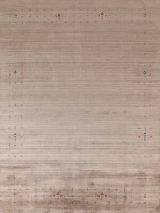 Tribal Gabbeh Indien Area Rug 8x10 ft. Hand-knotted Wool Living Room Carpet - Picture 1 of 12