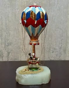1986 Ron Lee Clown Riding a Hot Air Balloon 24 K Gold Accented Figurine Retired - Picture 1 of 9