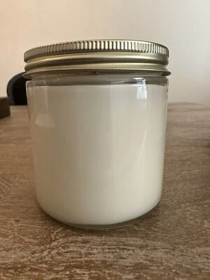 16oz Citronella Candle Clear Jar With Versatile Gold Lid / 10 Pack - Image 1 of 3