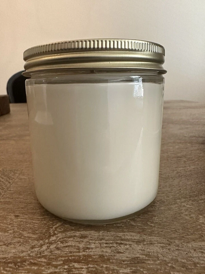 16oz Citronella Candle Clear Jar With Versatile Gold Lid / 10 Pack - Image 1 of 3