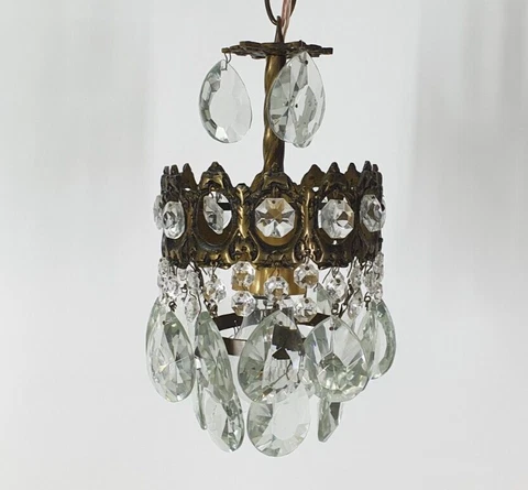 Antique French Chandelier 6", chandelier lighting, Vintage crystal Chandelier Cover
