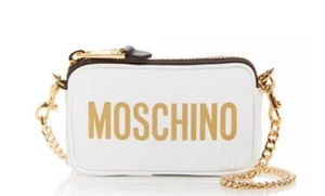 Moschino Leder Umhängetasche weiß und gold **bitte lesen** - Bild 1 von 11