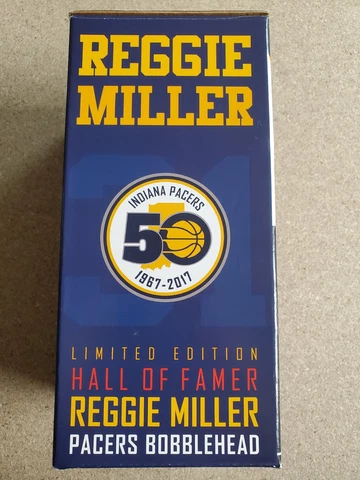 Indiana Pacers 50th Anniversary Reggie Miller Hall of Famer bobblehead (2017) Cover