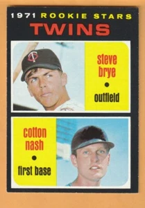 Cotton Nash Steve Brye Minnesota Twins 1971 Topps #391 RC Kentucky Wildcats - Picture 1 of 2