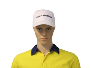 Warden Cap - White Chief Warden - Picture 1 of 1