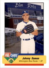 1994 Wilmington Blue Rocks Fleer/ProCards #311 Johnny Damon Fort Riley Kansas KS