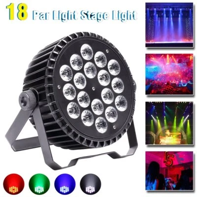 270W LED Par Strahler DMX512 18 LED Par Strahler RGBW DJ Stage Show Partylicht - Bild 1 von 4