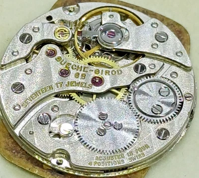RELOJ MOVIMIENTO ORIGINAL BUECHE-GIROD GB CAL.21MANUAL 17 JOYAS 4 POSICIONES REPUESTOS Foto 1 de 4