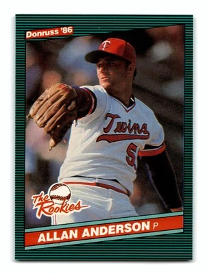 Allan Anderson 1986 Donruss The Rookies #3 Minnesota Twins Mint - Image 1 of 2