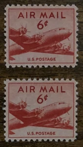 US - Scott C39- Air Mail - DC-4 Skymaster - Qty: 2- MNH!!! - Picture 1 of 1