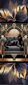 EXOTIC CAT ,TRIM GOLD, FLOWERS,DOG,BIRD,CATS-BOOKMARK-COMES WITH TASSEL - Imagen 1 de 1