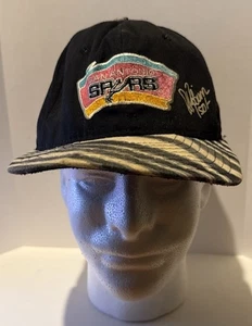 Vintage Rare 1990s San Antonio Spurs Zubaz AJD Sports NBA Hat Cap Vtg Snapback - Picture 1 of 6