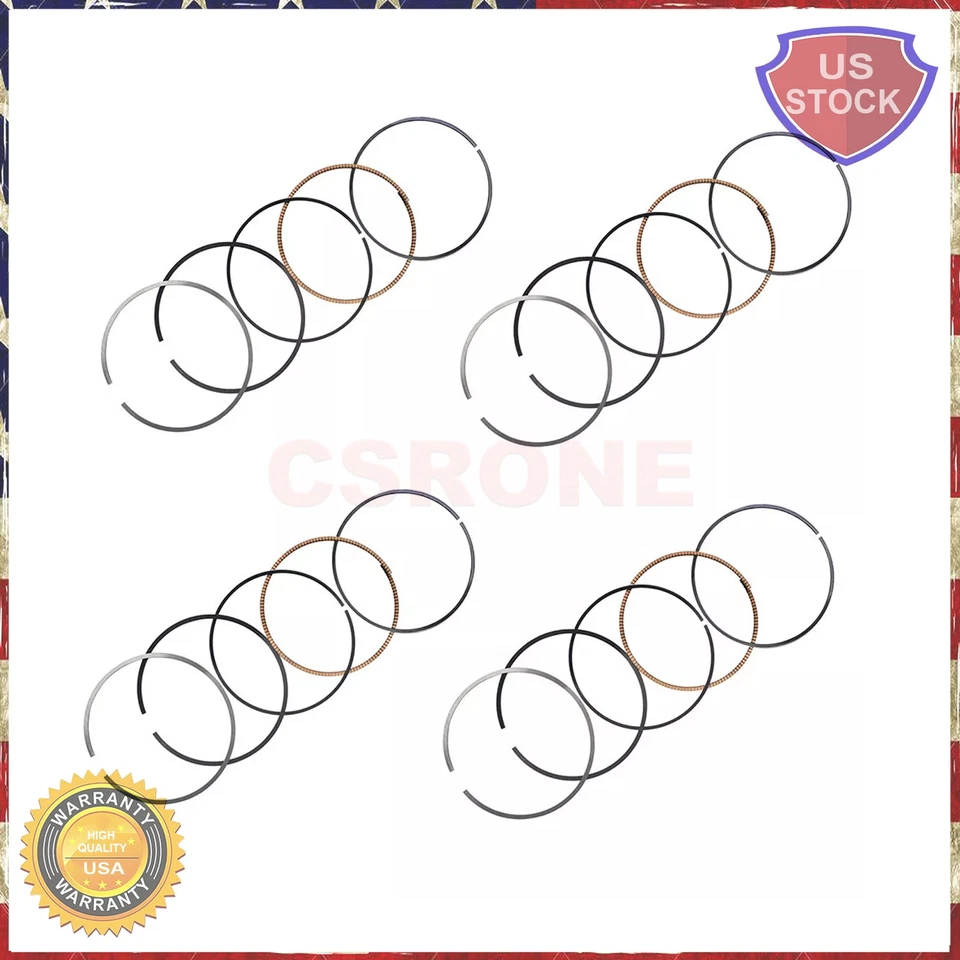 Kit de 4 anillos de pistón reconstruidos STD 76 mm para Yamaha VX1100 2005-2015 6D3-11603-00-0 Foto 1 de 4