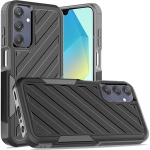 For Samsung A16 5G Case Dual Layer Shockproof Lined Phone Cover + Tempered Glass - Picture 1 of 42