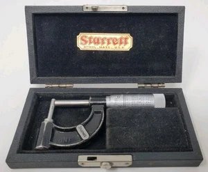 Starrett No.569 Tube Micrometer 0-1"  Used.  Good Condition.  Nice Case - Picture 1 of 13