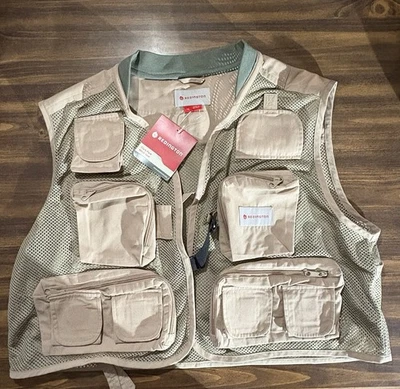 Redington Clark Fork Mesh Vest Mens L/XL Sage  Fly Fishing Utility Gorpcore NWT - Image 1 of 4