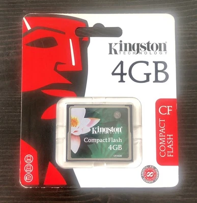 New (Sealed) Kingston 4GB Compact Flash (CF) Memory Card - Image 1 of 2