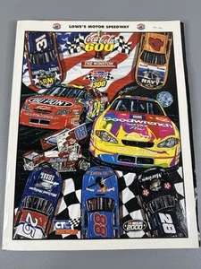 Vintage 2000 Coca-Cola 600 Official Program With 2 Tickets And Poster - Picture 1 of 6