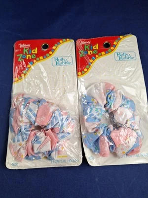 Lote de 2 Soportes de Cola de Caballo Holly Hobbie Nuevos en Paquete Azul Rosa Zona Infantil *9 Foto 1 de 3