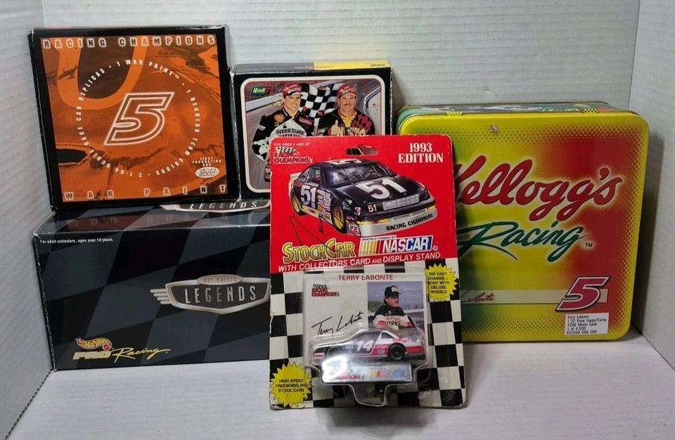 Terry Labonte Nascar 1/64 Scale Diecast Lot With One Driver Autograph - Image 1 of 4