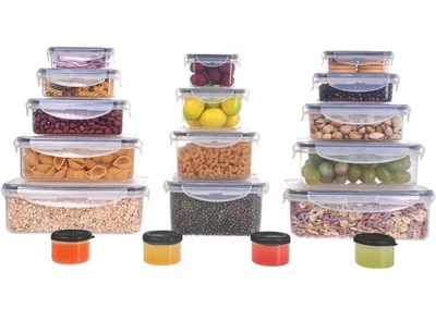 MTR 36 PC BPA-Free Food Storage Set– Airtight,Stackable,Microwave & Freezer Safe - Image 1 of 4