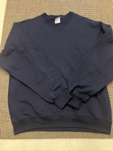 Sudadera Jerzees Adulto Mediana Azul Marino Cuello Redondo Hecha en Blanco EE. UU. - Imagen 1 de 5