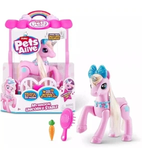 Zuru Pets Alive My Magical Unicorn & Stable NEW - Picture 1 of 3