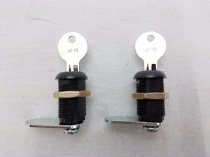 2 x 30 mm serrature a camme chiavi a chiave per cassetta postale, contenitore, armadi, scrivanie, cassetti - Foto 1 di 7