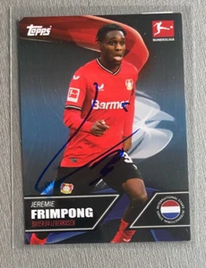 JEREMIE FRIMPONG Bayer Leverkusen In-person signed TC Topps Autogramm - Picture 1 of 2