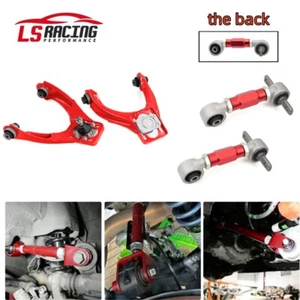 Front Upper Control Arms Rear Camber Adjustable Kit For Honda Civic 1996-2000 EK - Picture 1 of 10