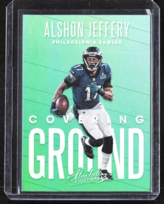2018 10300A Panini Absolute Covering Ground Alshon Jeffery Philadelphia Eagles - Image 1 of 2
