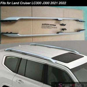 2Pcs Fits for Land Cruiser LC300 J300 2021-2024 Roof Rail Rack Side Rail Bar - Picture 1 of 5