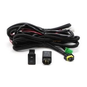 H11 Fog Light Wiring Harness Relay Switch Kit For Toyota Ford Lexus Jeep Subaru - Picture 1 of 12