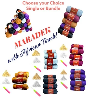 MARADEK 100 % Acrílico Hilo Brasileño Cornrow/Senegalese Twist/Ghana Trenza Africana Foto 1 de 4