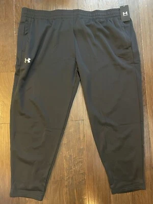 NEW! Under Armour Mens UA Black Fleece Sweat Pants 5X 5XL Pull Draw String NWT! - Image 1 of 3