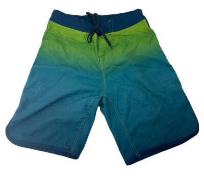 Burnside Boardshorts Para Hombre Talla 30 Cintura Mahi Mahi Color Escena Azul/Verde Foto 1 de 4