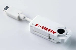 P/N: 905434-1 Identiv uTrust SmartFold SCR3500 B Type B-USB Smart Card Reader - Picture 1 of 2